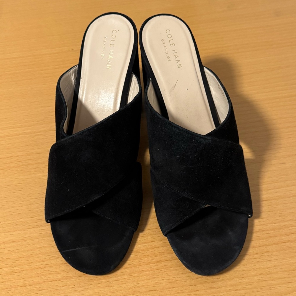 Coke Haan Gabby Slide/Mule Block Heel